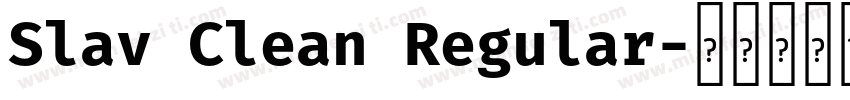 Slav Clean Regular字体转换